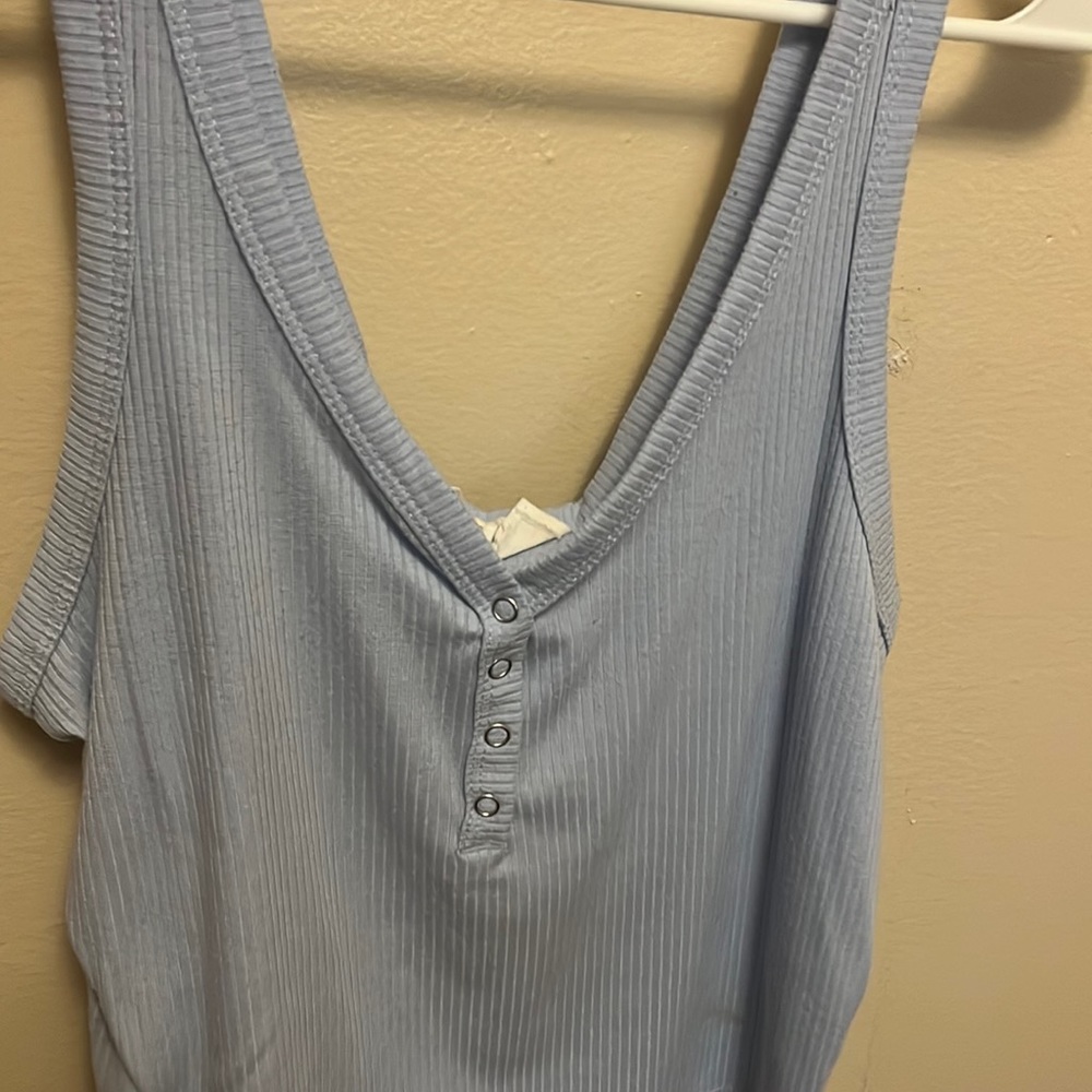 easy blue tank top